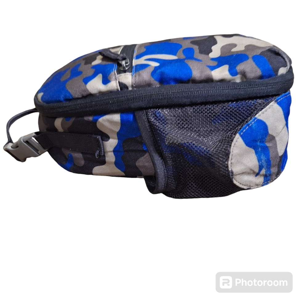 Lands End Classmate Medium Backpack & lunchbox Vibrant Sapphire Camo - Picture 7 of 15